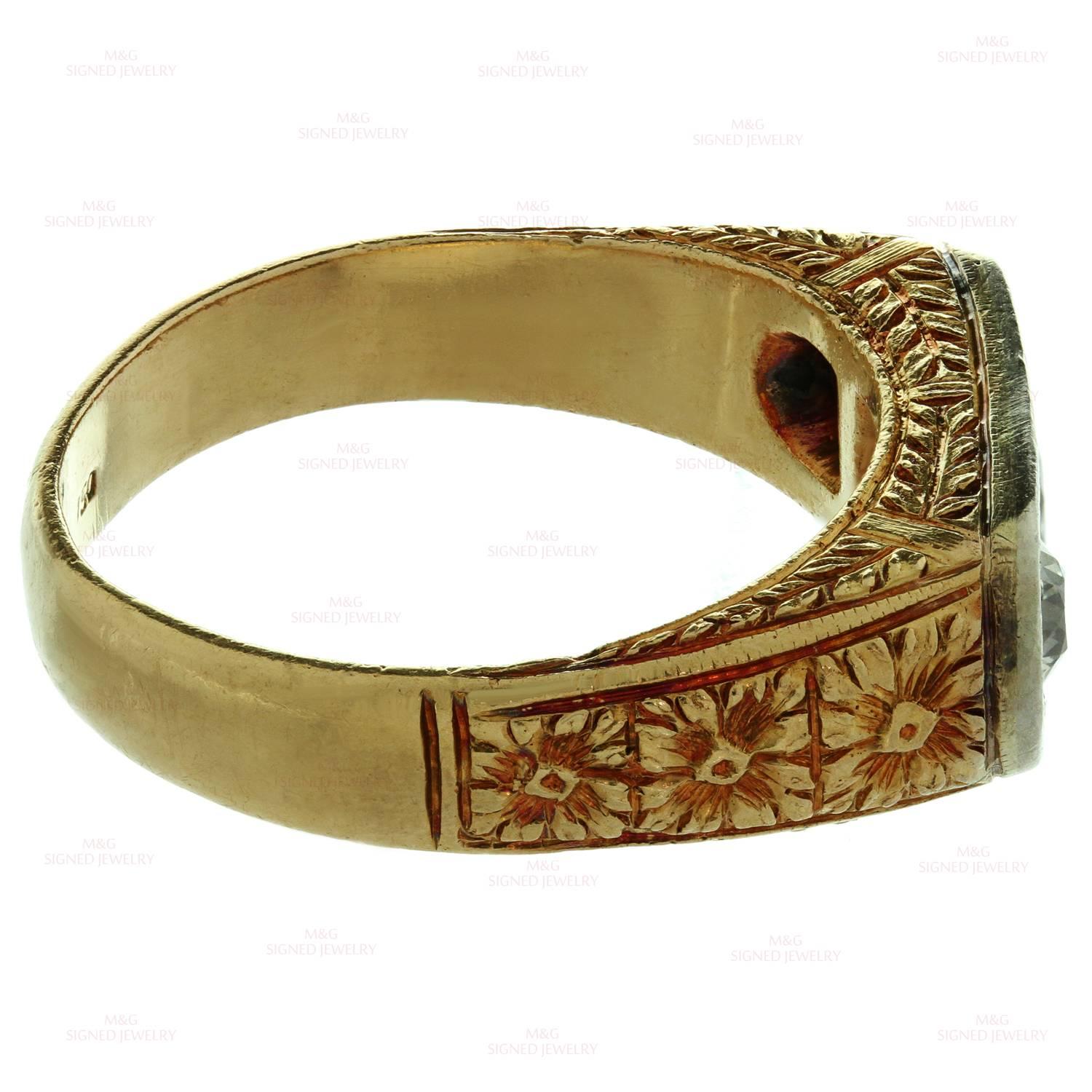 men's filigree ring