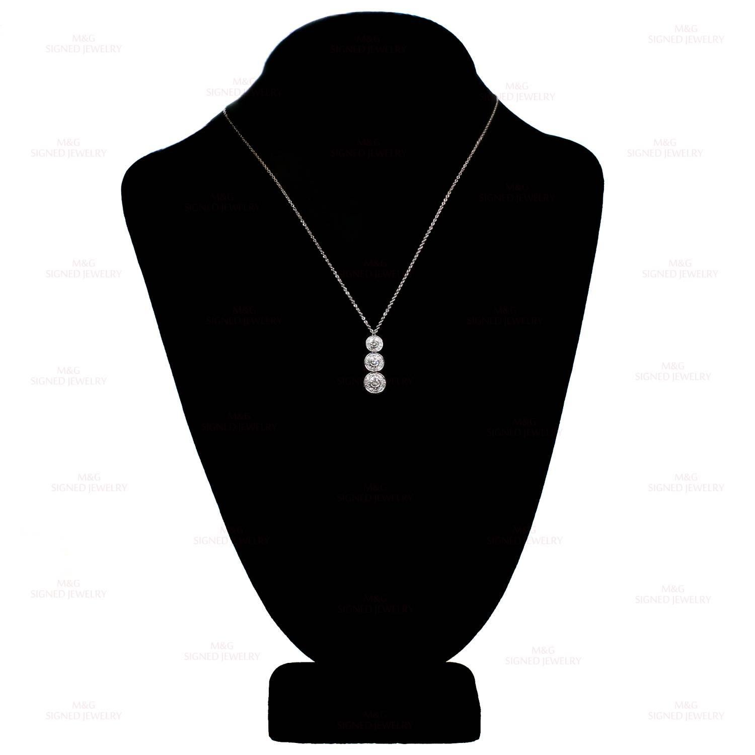 Women's Tiffany & Co. Circlet Diamond Platinum Pendant Necklace