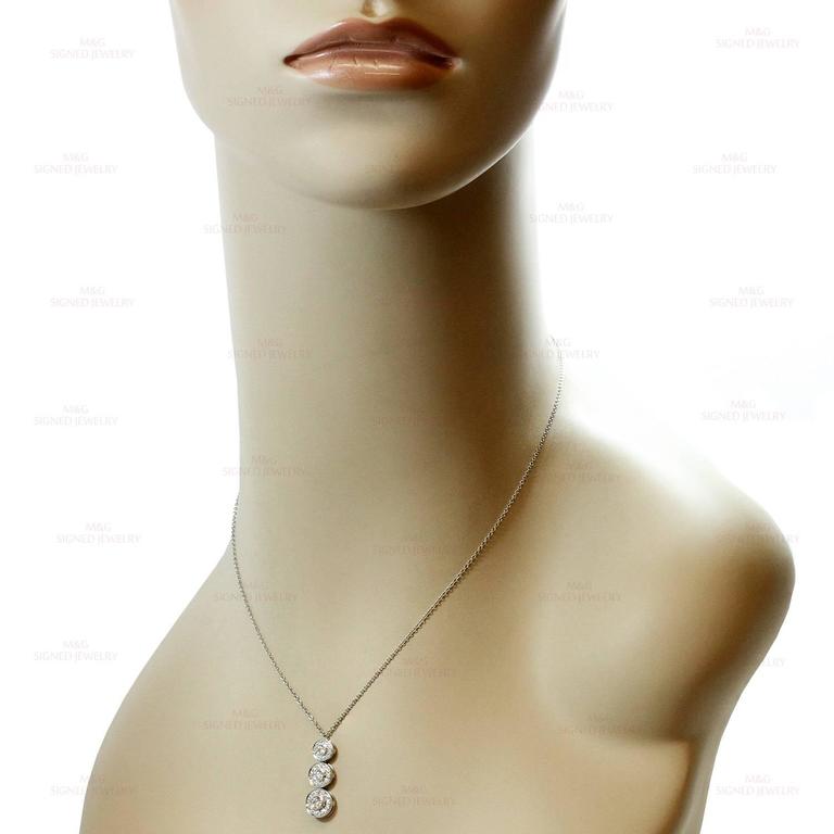 Tiffany and Co. Circlet Diamond Platinum Pendant Necklace For Sale at ...