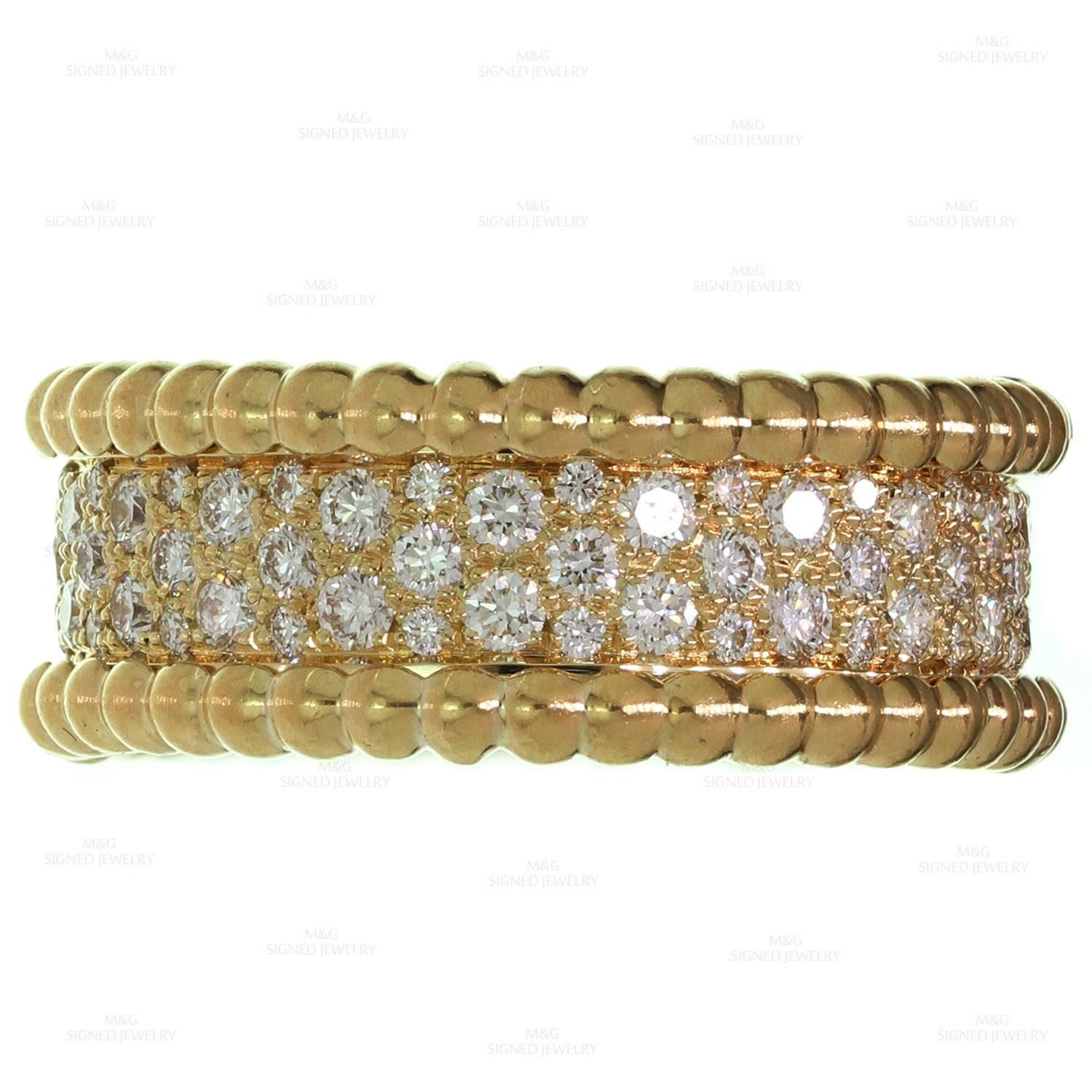 van cleef perlee diamond ring