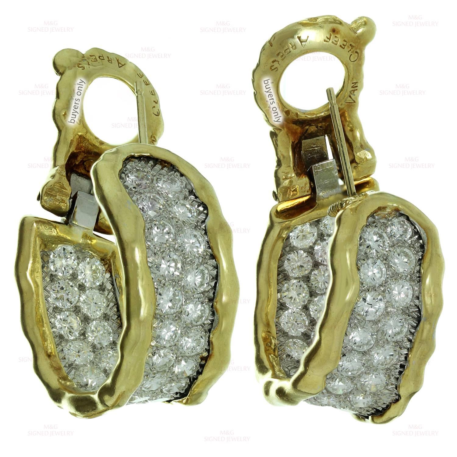 Van Cleef & Arpels Diamond Gold Wrap Earrings 2