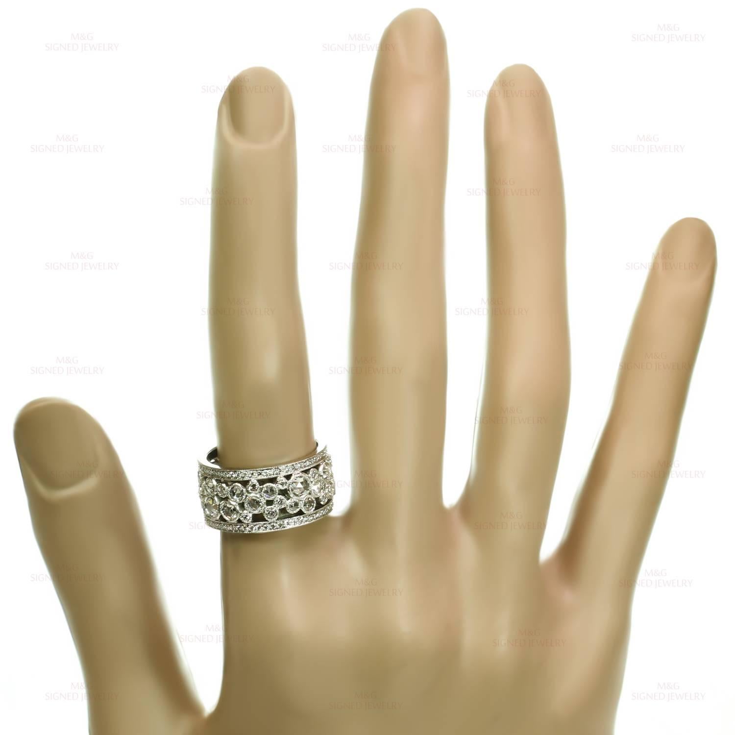 Tiffany & Co. Pflasterstein Diamant Platinband Ring Damen