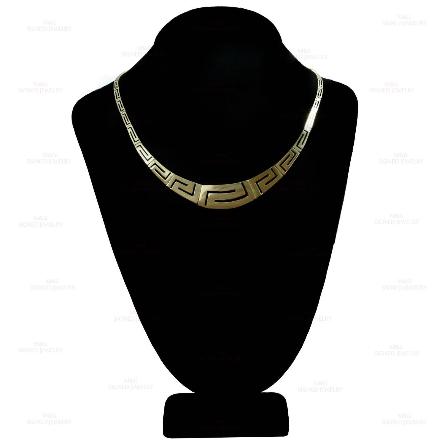 Women's 1900s Gold Geometric Link Necklace