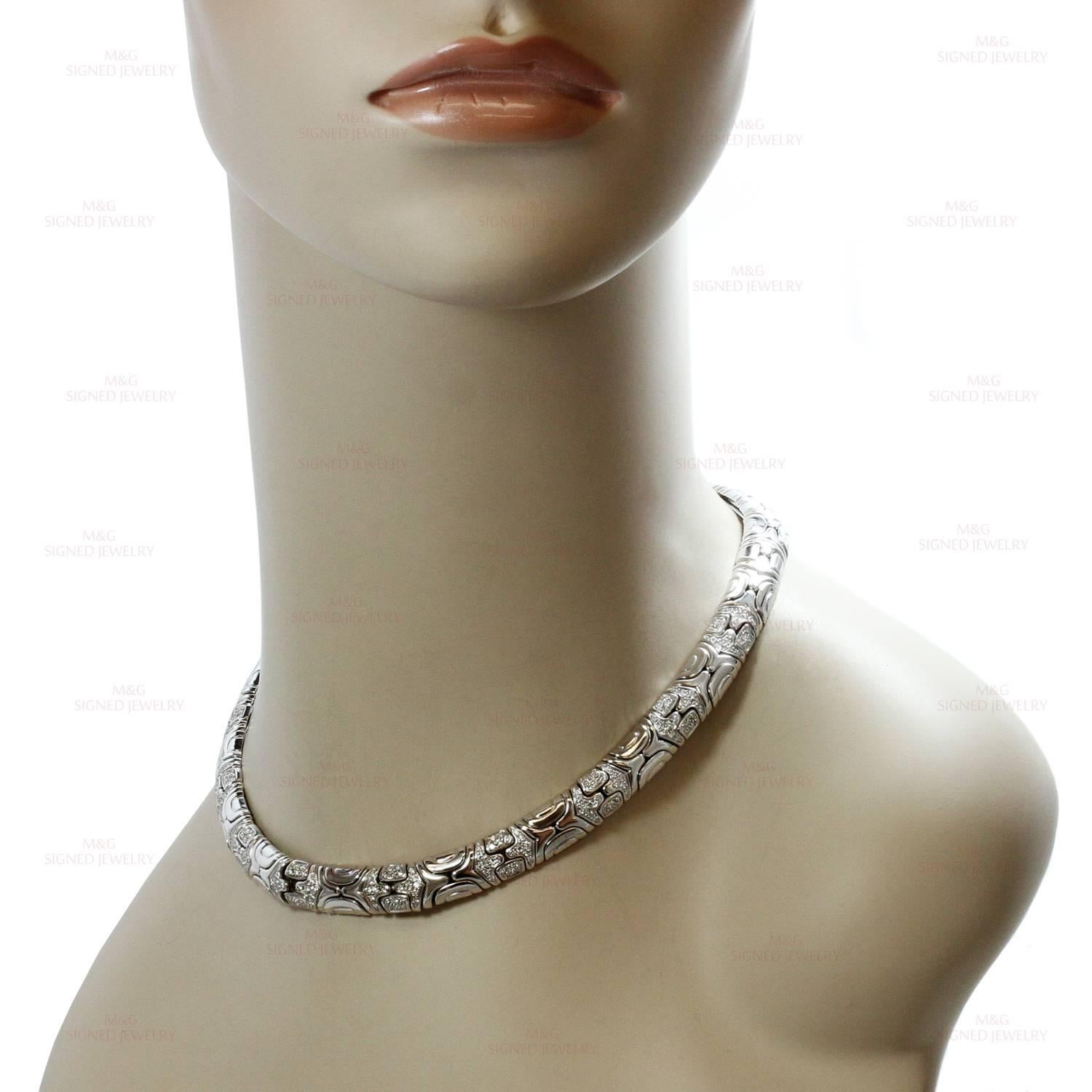 Bulgari Parenthesis Diamond Gold Small Collar Necklace 1