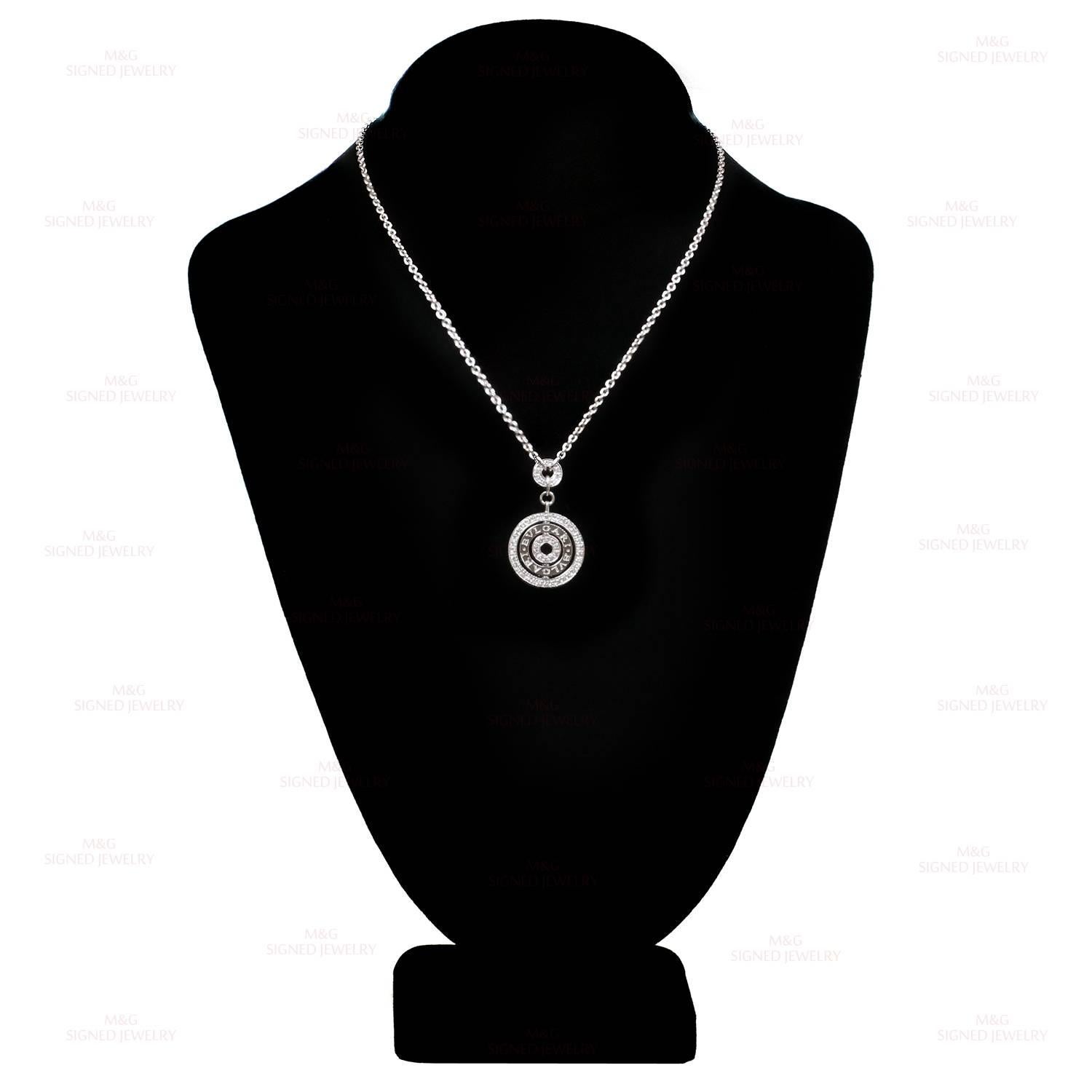 Women's Bulgari Cerchi Diamond Gold Pendant Necklace