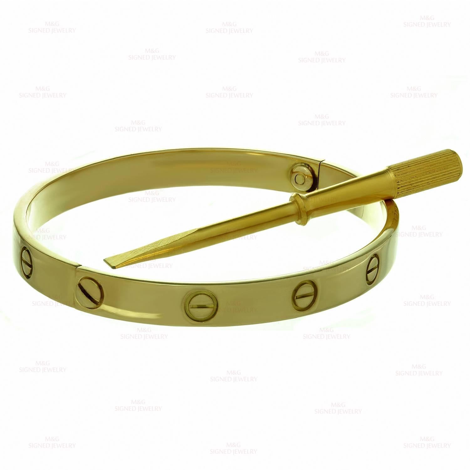 cartier bracelet 21k gold