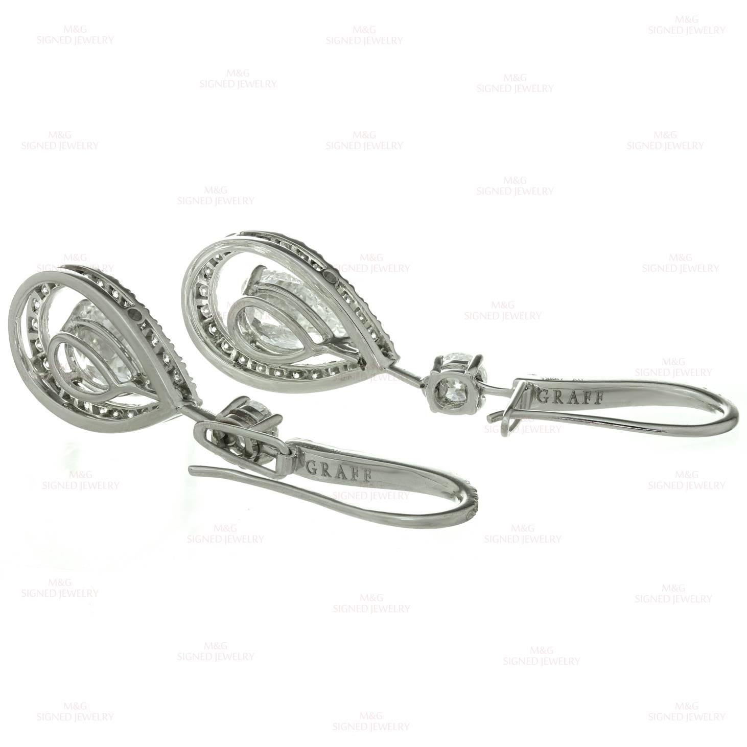 Graff Diamant-Gold-Tropfen-Ohrringe 2