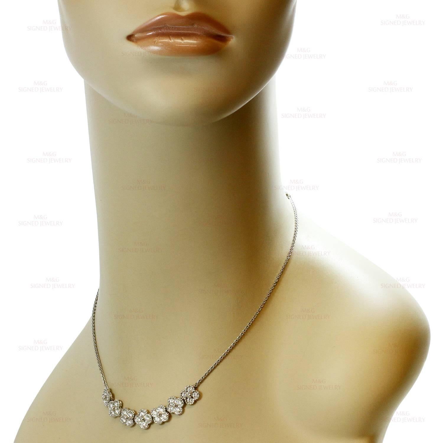 VAN CLEEF & ARPELS Arno Alhambra Diamond White Gold Necklace 1