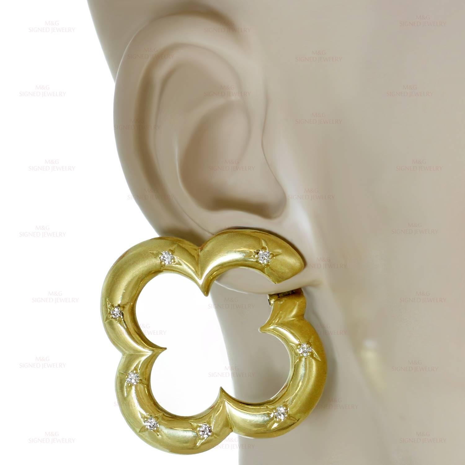 Taille brillant Boucles d'oreilles Alhambra Van Cleef & Arpels en vente