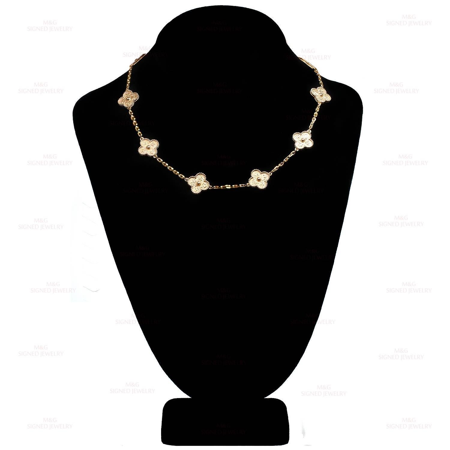 vca alhambra 10 motif necklace