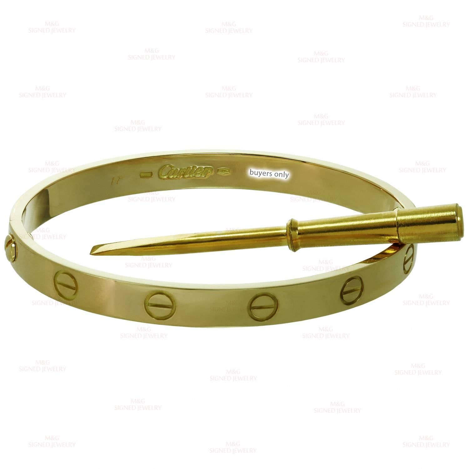 Cartier Gelbgold Love Armreif Armband 1
