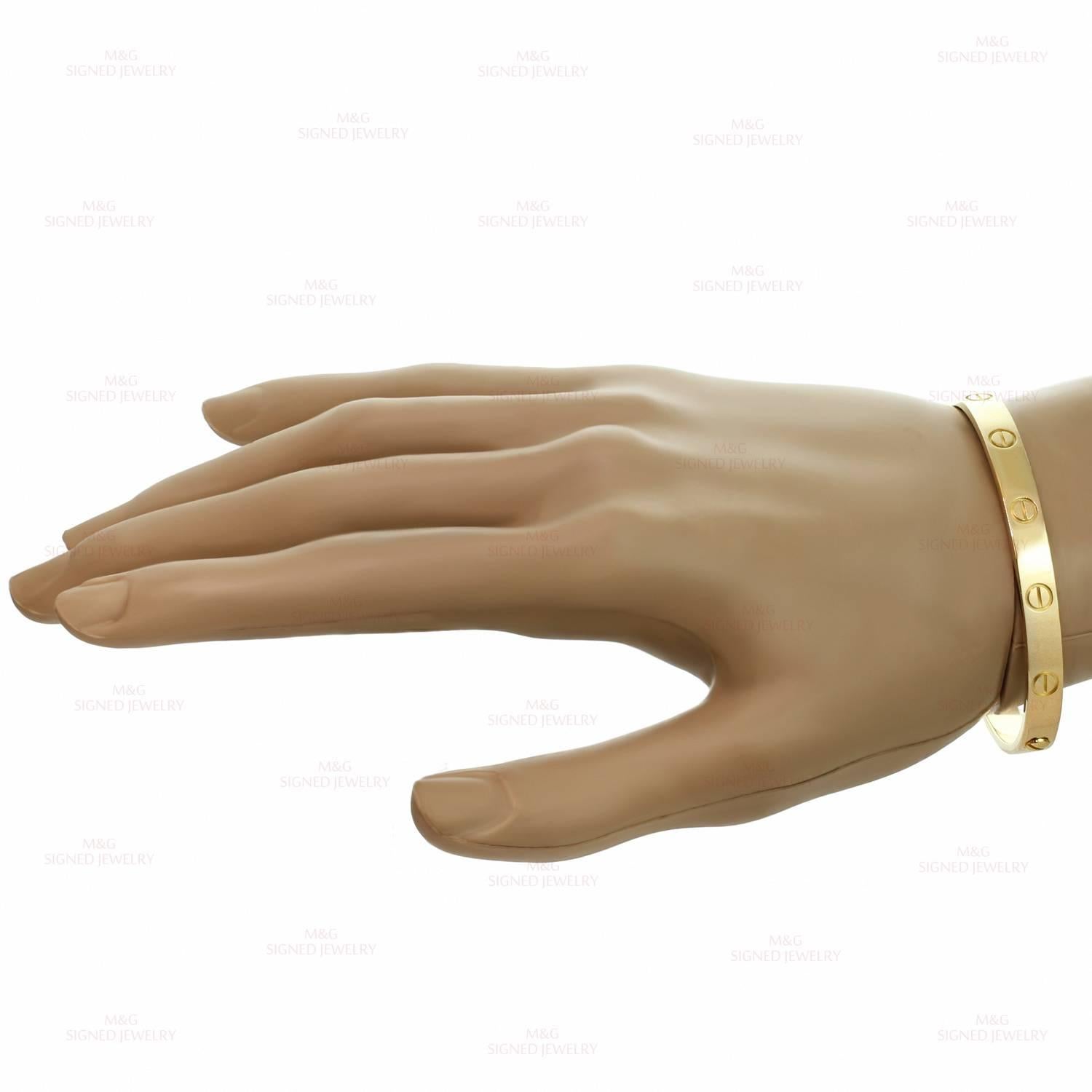 Cartier Gelbgold Love Armreif Armband Damen