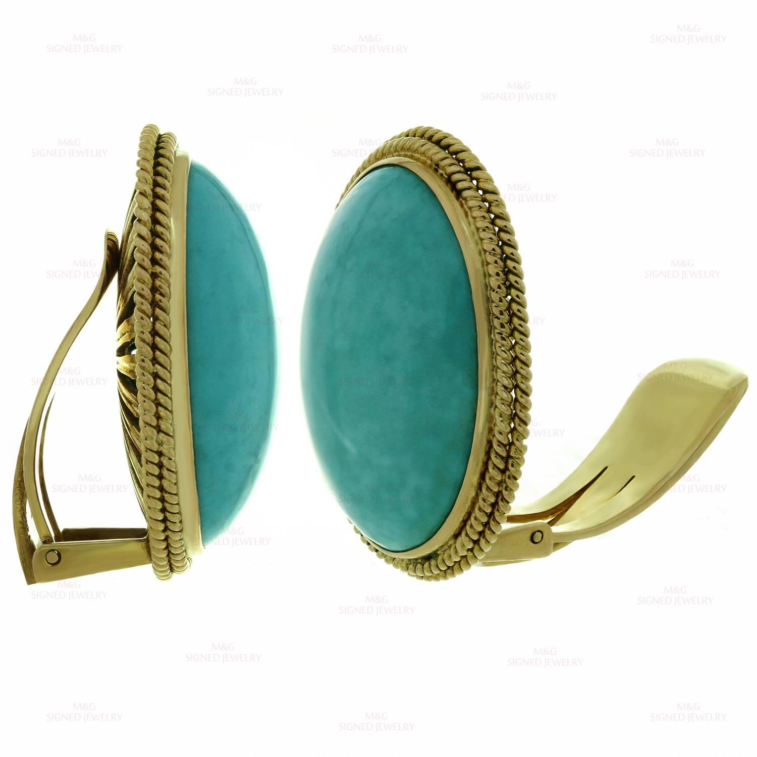 clip on turquoise earrings