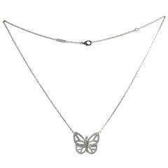 Van Cleef & Arpels Flying Beauties Diamond Gold Butterfly Pendant Necklace