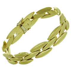 1980s Cartier Gentiane Gold Link Bracelet