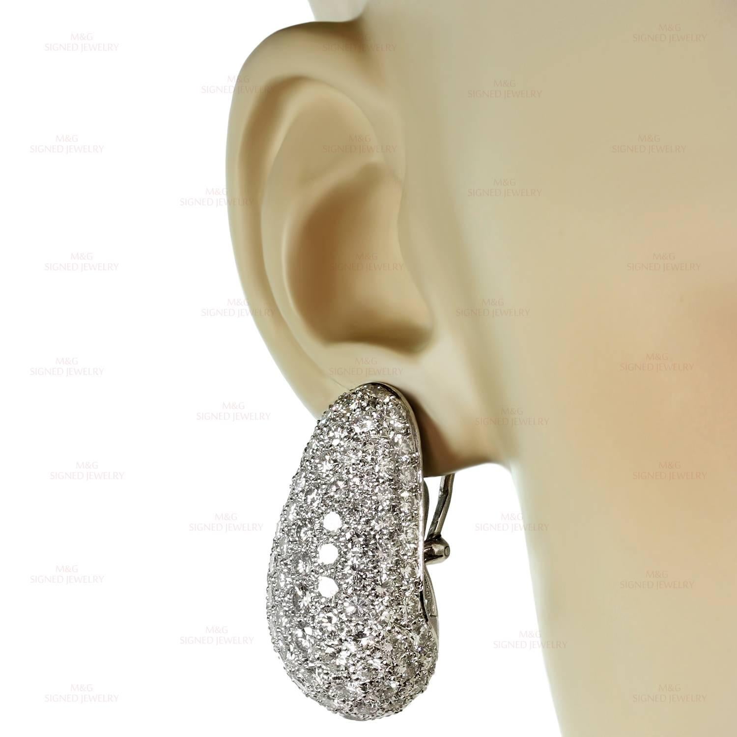 Women's Van Cleef & Arpels Diamond Platinum Earrings