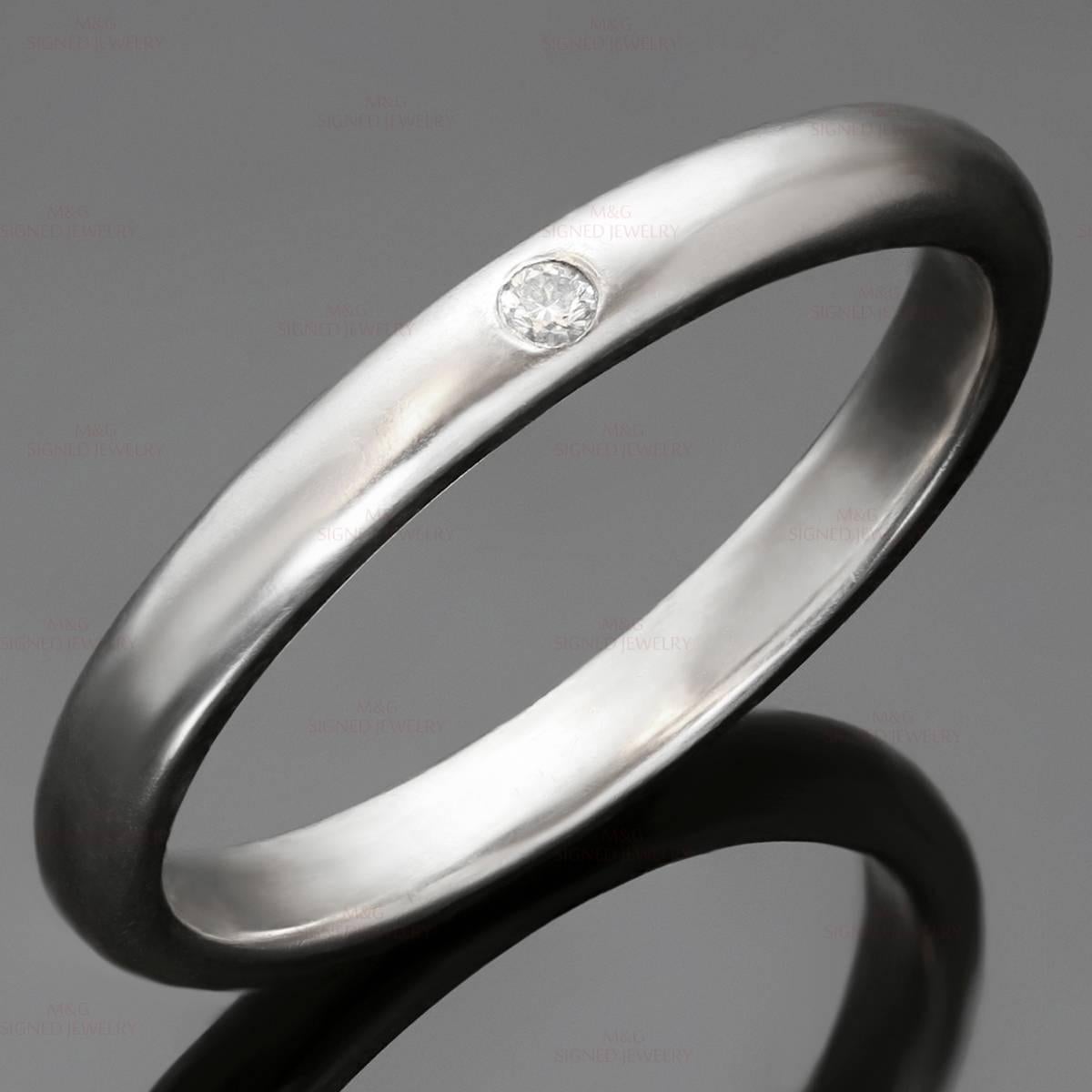 Tiffany & Co. Anillo Peretti Solitario Diamante Platino Corte brillante en venta