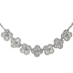 Van Cleef & Arpels Arno Alhambra Diamond White Gold Necklace