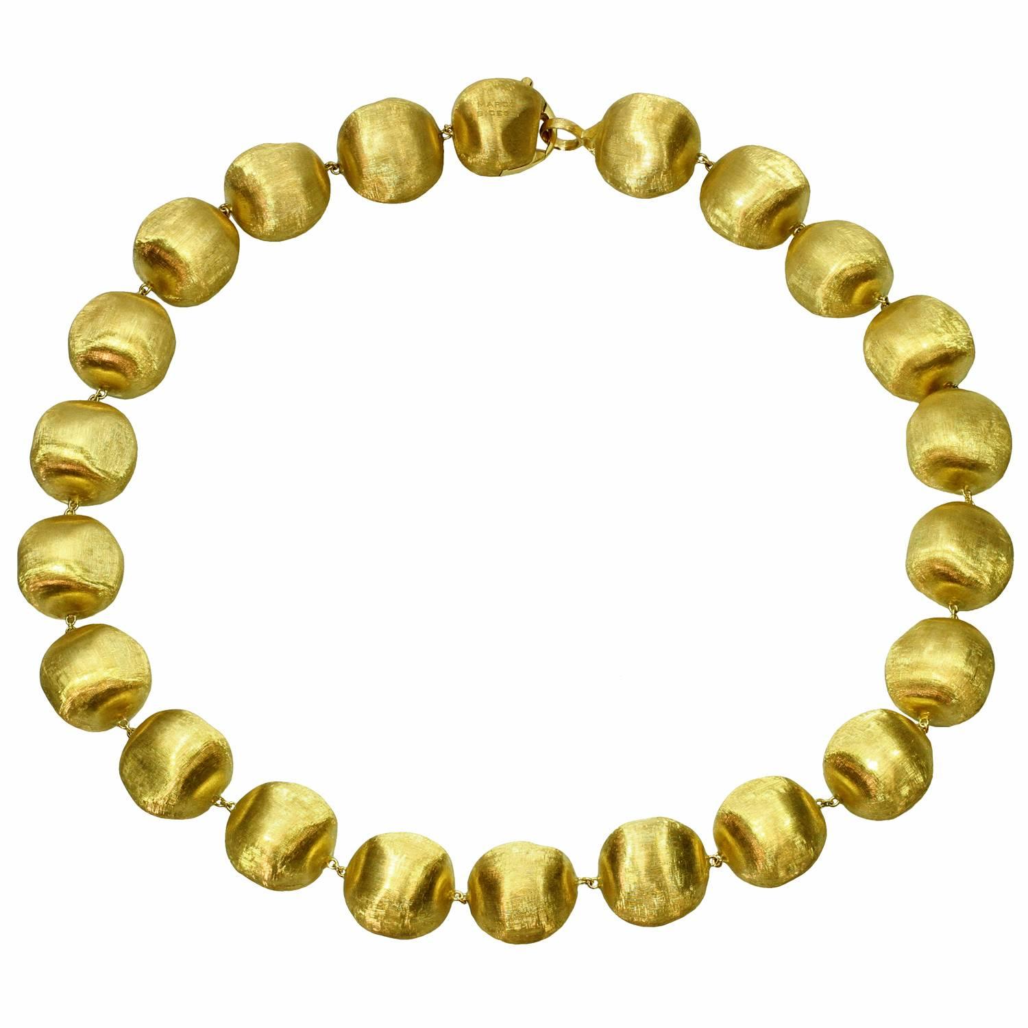 MarCo Bicego Africa Yellow Gold Large Bead Necklace