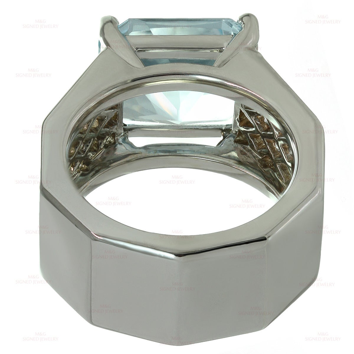 Picchiotti Aquamarine Diamond Gold Ring 2