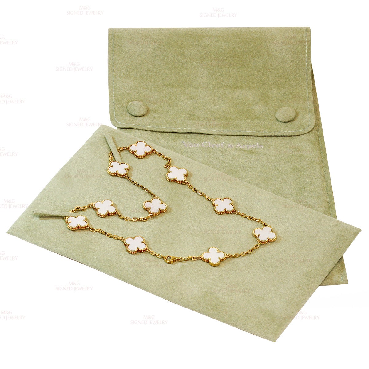 Van Cleef & Arpels Alhambra Mother-of-Pearl Gold Necklace