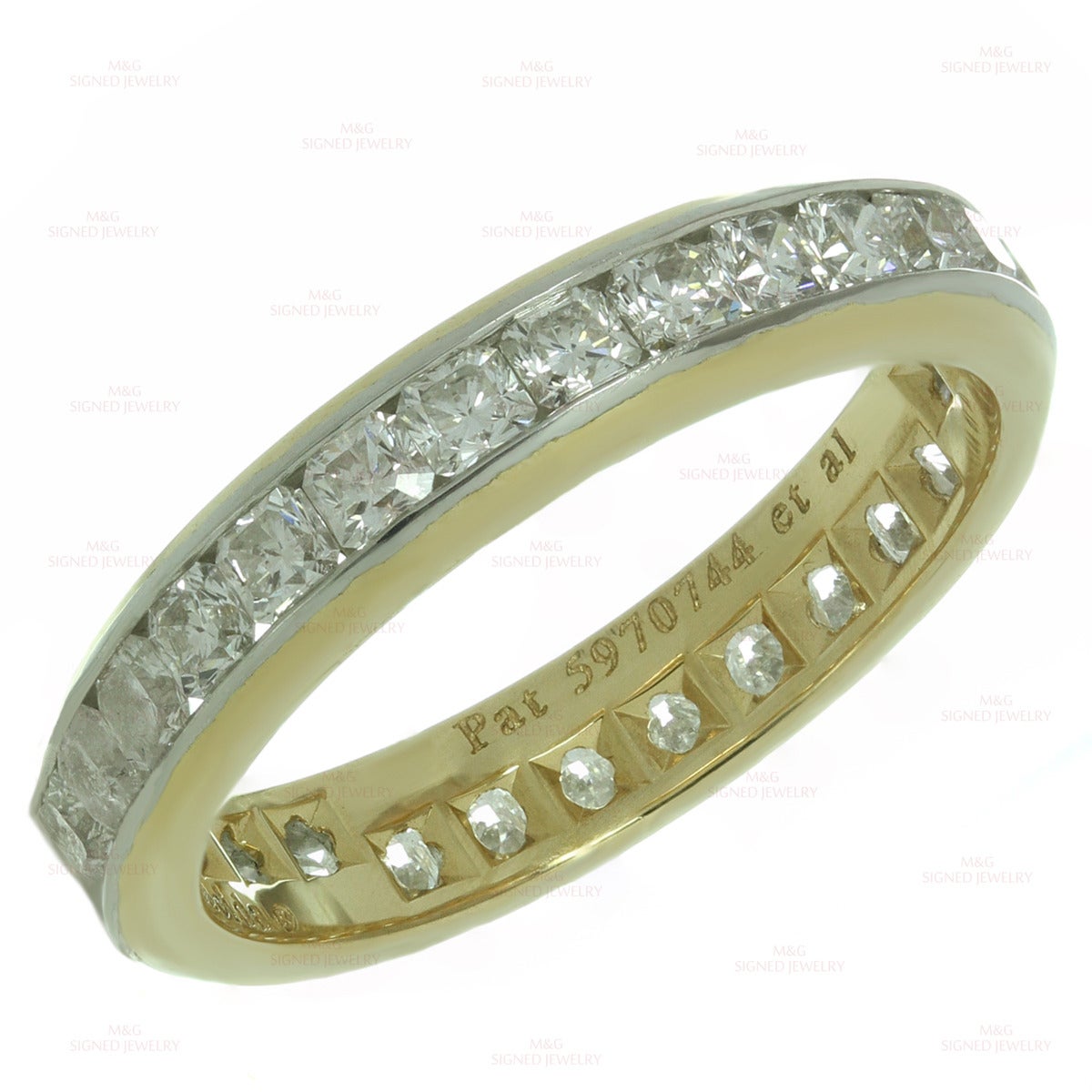 Tiffany & Co. Lucida Diamond Gold Platinum Ring 1