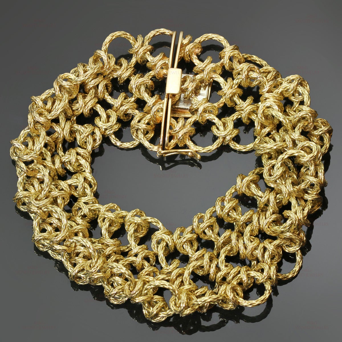 1950s Tiffany & Co. Gold Chain Link Bracelet 1