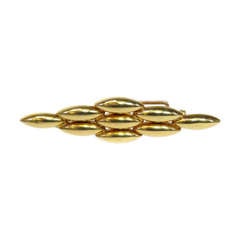 CARTIER Gentiane Collection Yellow Gold Brooch Pin 11