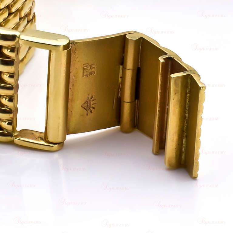 Vicence-Armbanduhr aus Gelbgold, ca. 2000er Jahre im Angebot 1