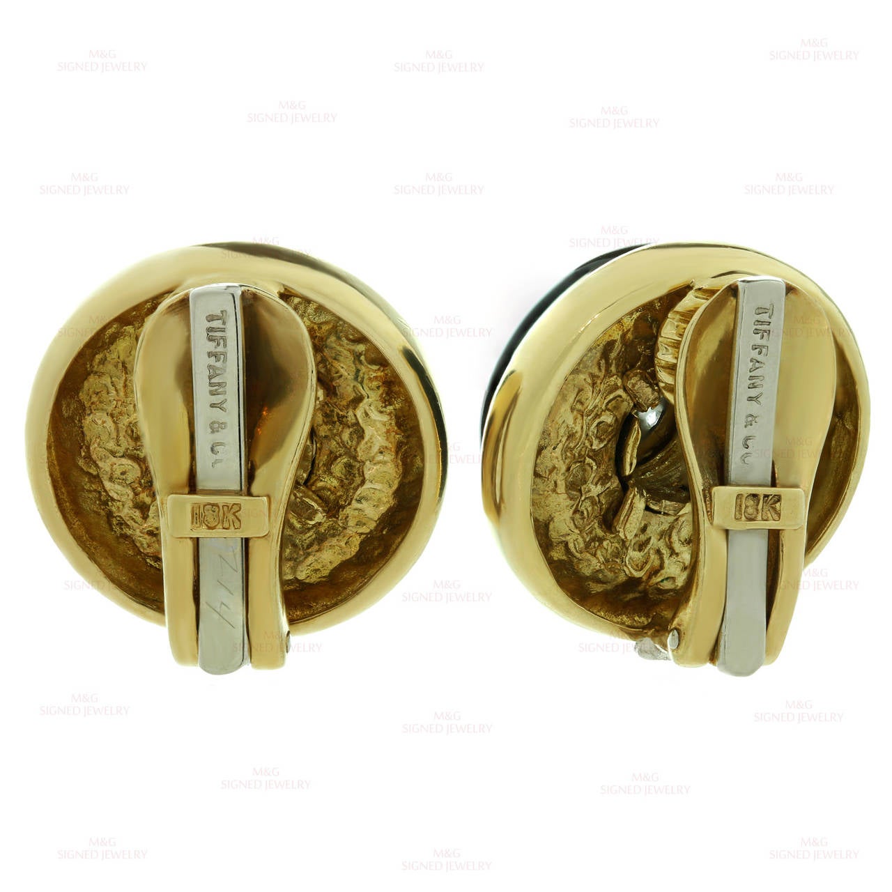 tiffany onyx earrings