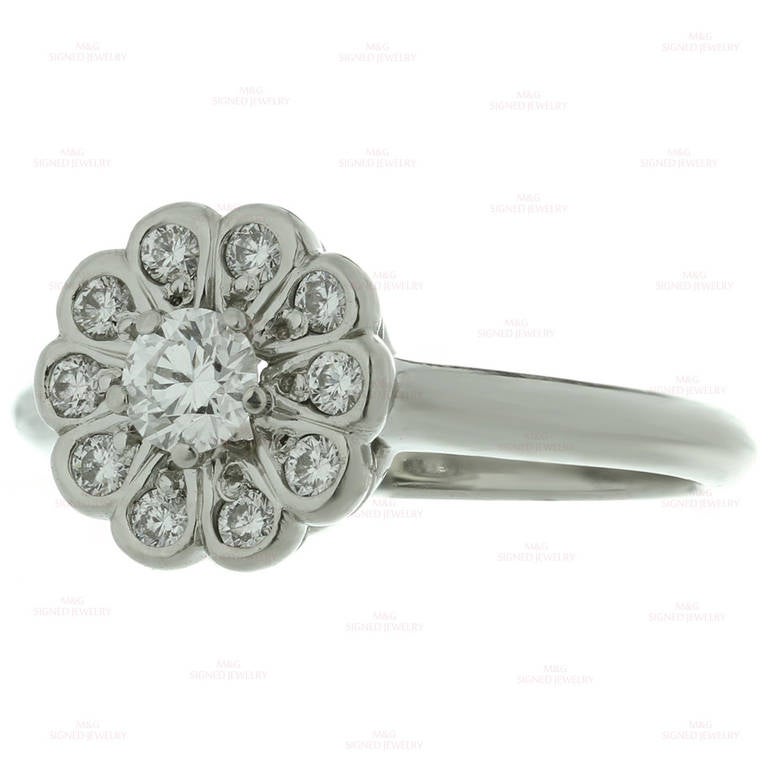 Women's Tiffany & Co. Rose Diamond Platinum Flower Ring