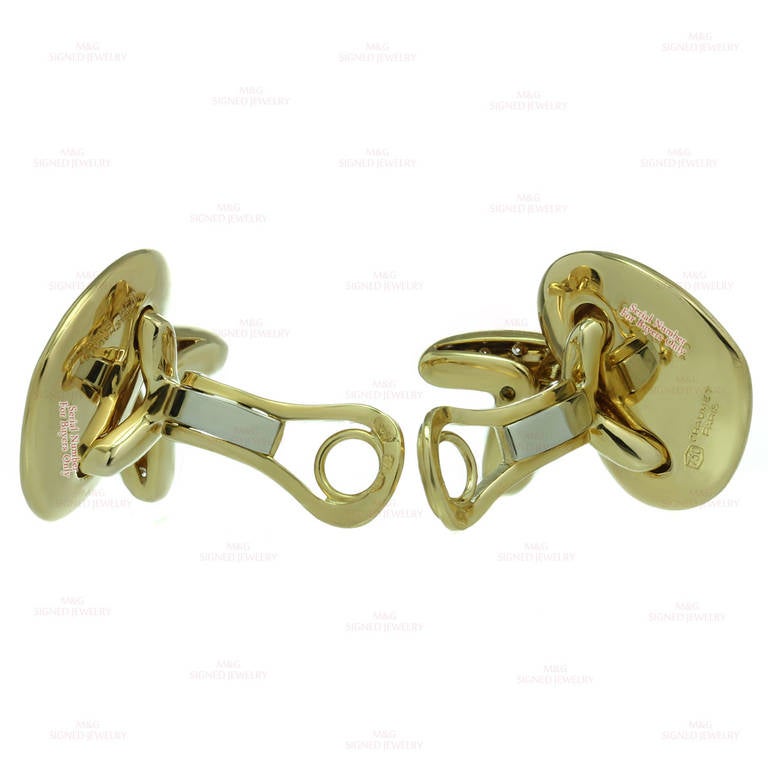Women's Chaumet Diamond Yellow Gold Heart-Shaped Clip-On Earrings 1990s