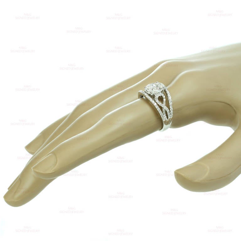 Mosaic Diamond White Gold Ring For Sale 3