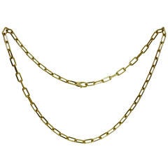 Cartier Santos Dumont Gold Large Link Necklace