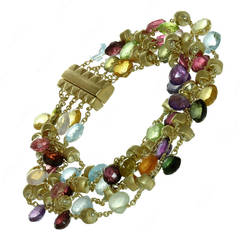 Marco Bicego Paradise - Bracelet multibrins de pierres précieuses multicolores