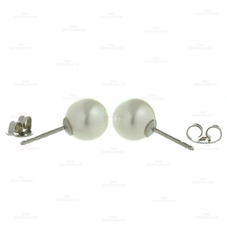 Tiffany & Co. Signature Akoya Cultured Pearl Stud Earrings 3