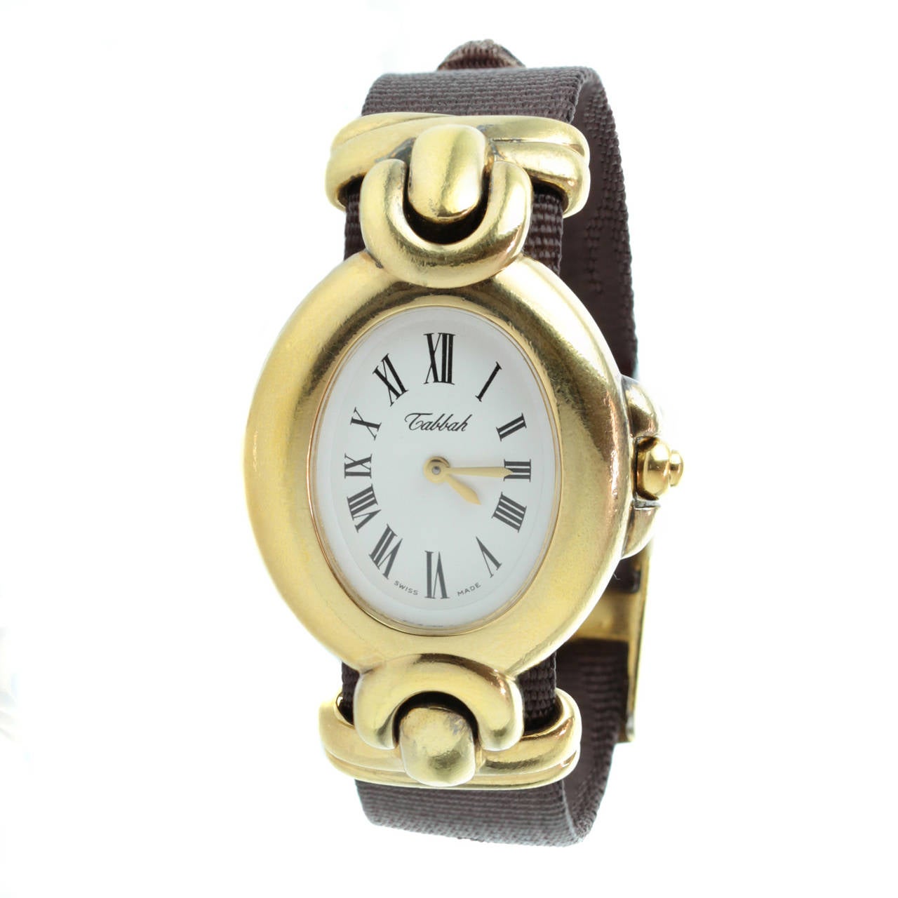 Tabbah Lady's Gilt Silver Copacabana Wristwatch For Sale