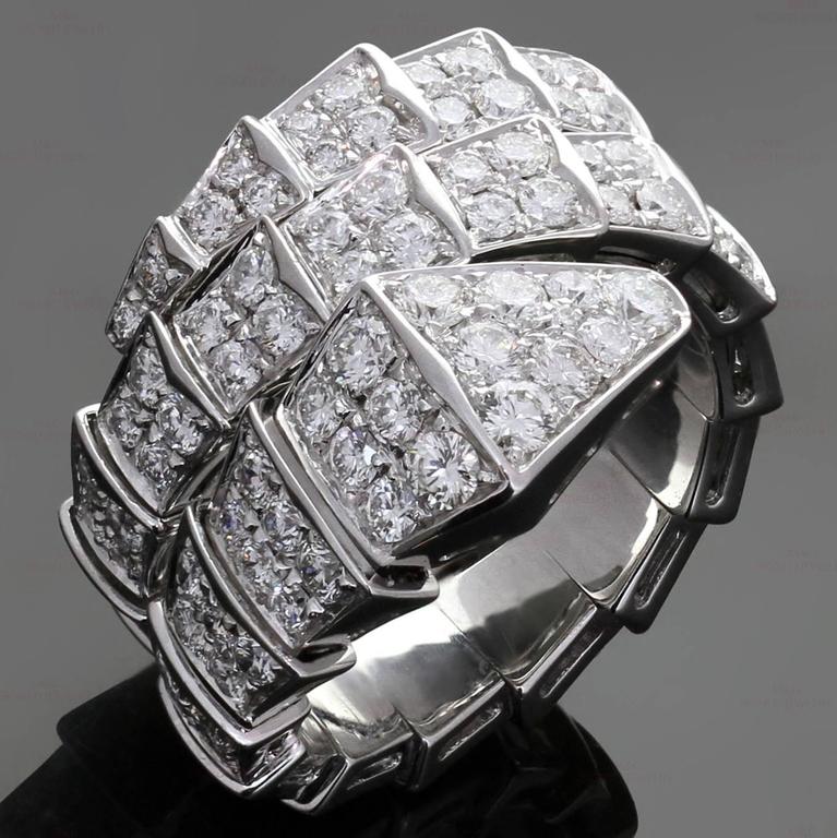 bulgari serpenti diamond ring