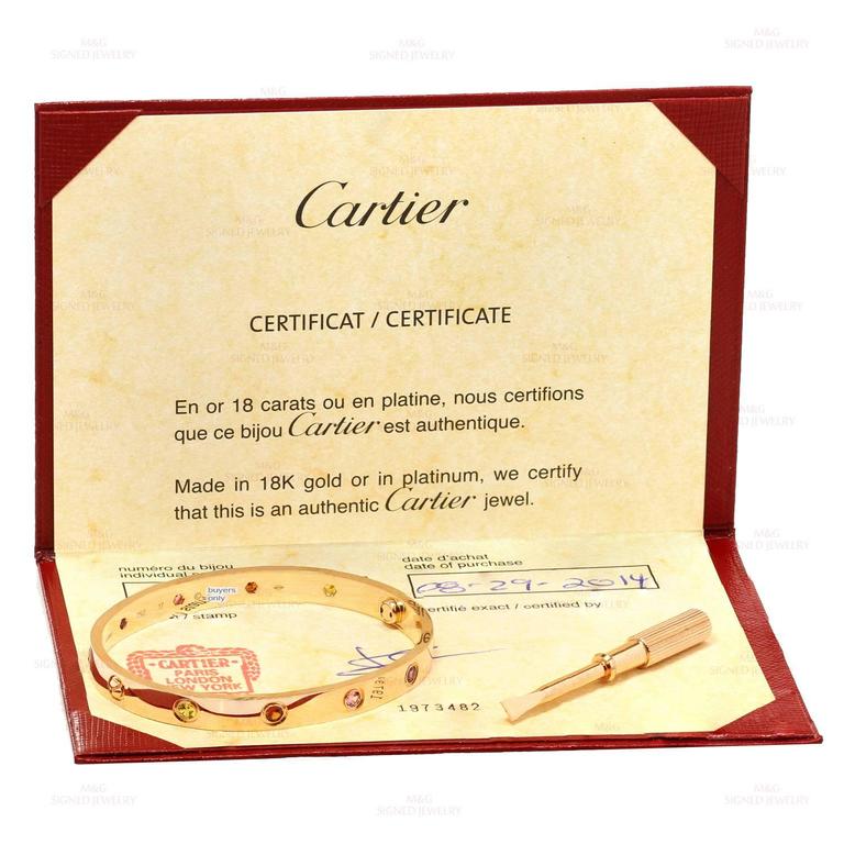 Cartier Certificate Of Authenticity