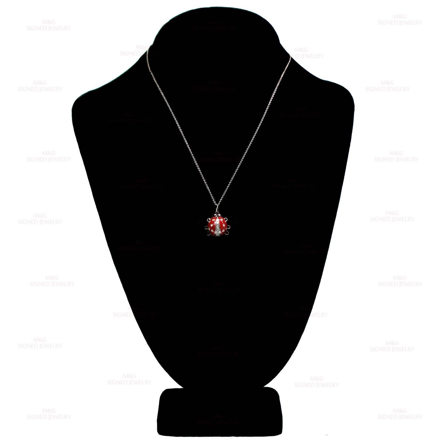 ladybug necklace tiffany