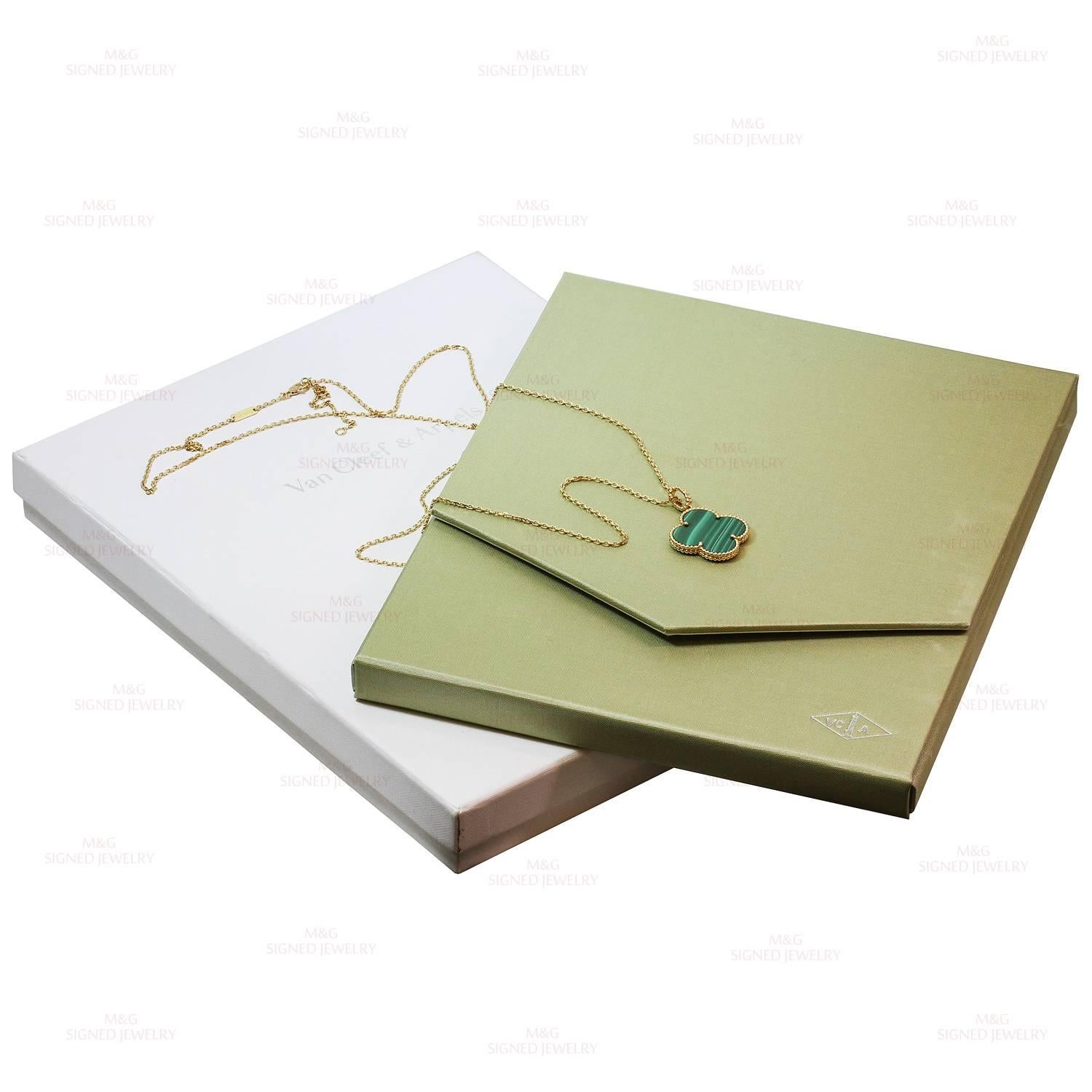 green and gold van cleef necklace
