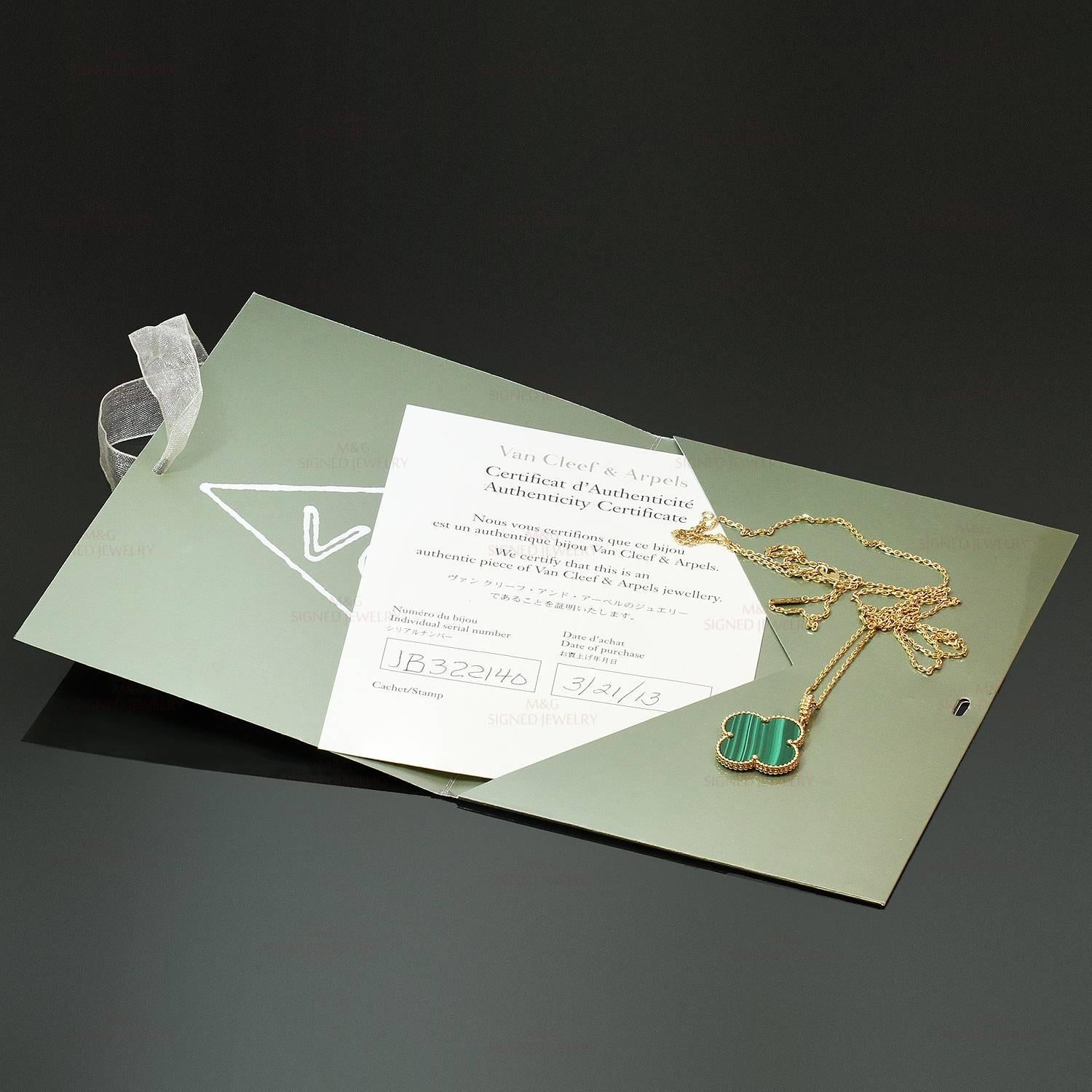 emerald green van cleef necklace