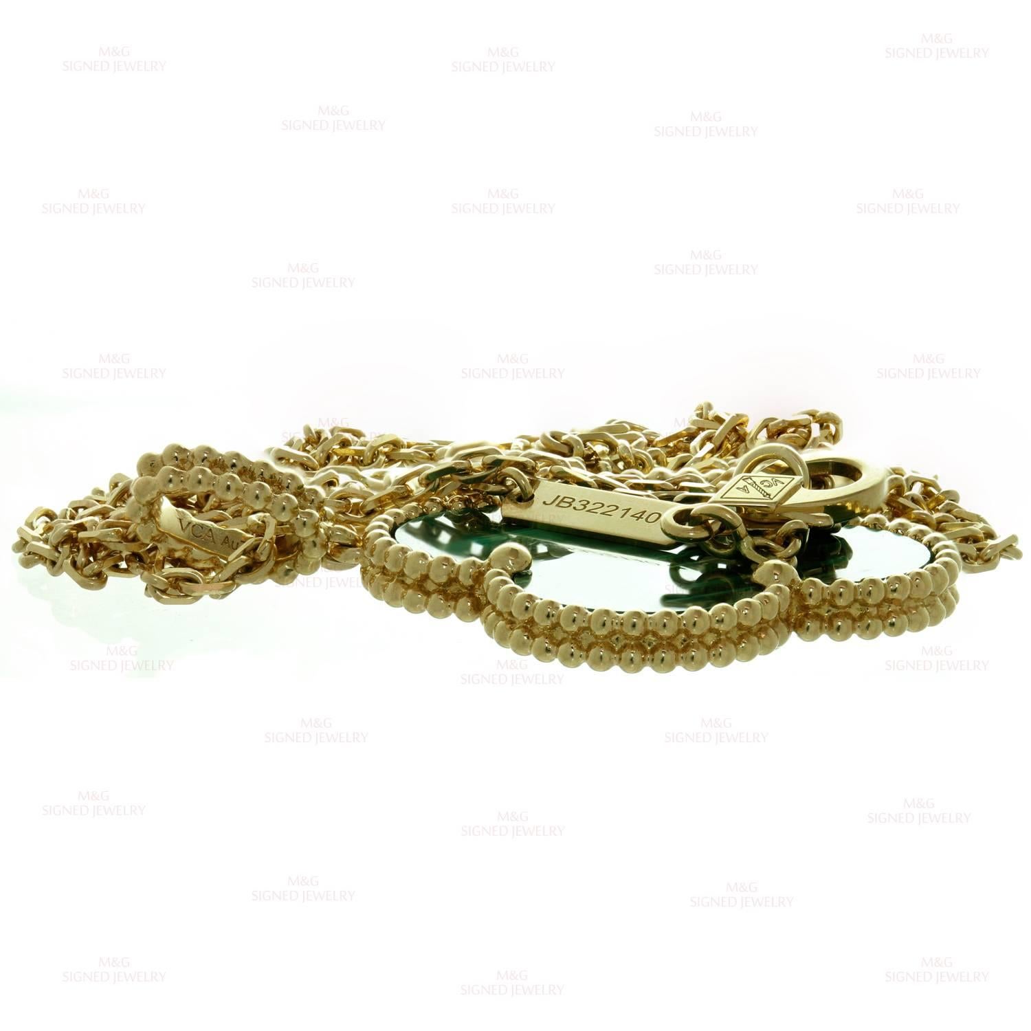 van cleef green necklace