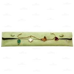 Van Cleef & Arpels Lucky Alhambra Gemstone Gold Bracelet
