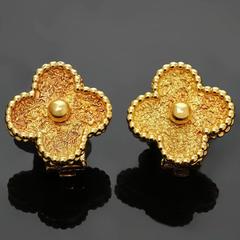 Van Cleef & Arpels Vintage Alhambra Gold Earrings