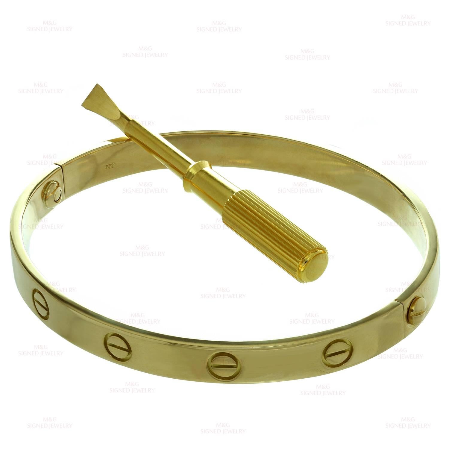 Women's Cartier Love Gold Bangle Bracelet