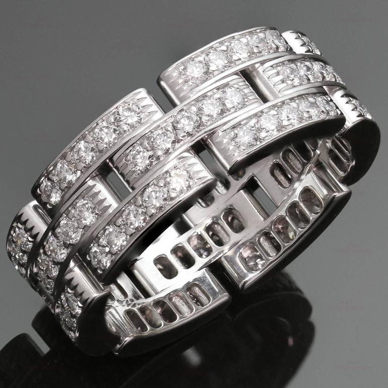 cartier diamond link ring