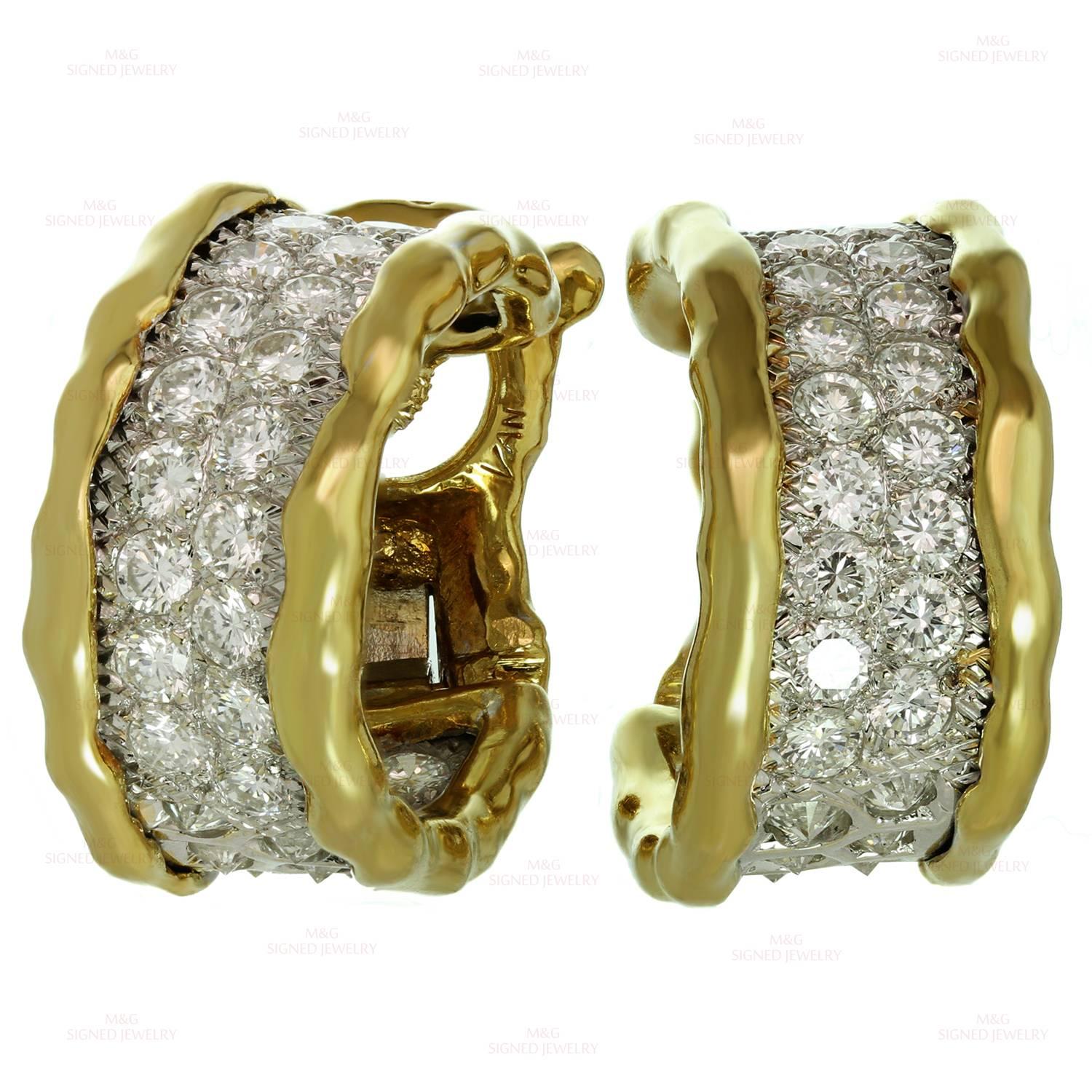 Van Cleef & Arpels Diamond Gold Wrap Earrings 4