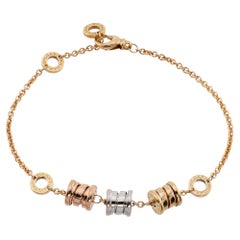 BULGARI B.Zero1 Tree Tri-Gold Charm Bracelet