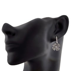 BULGARI Fiorever Diamond White Gold Drop Earrings with Box